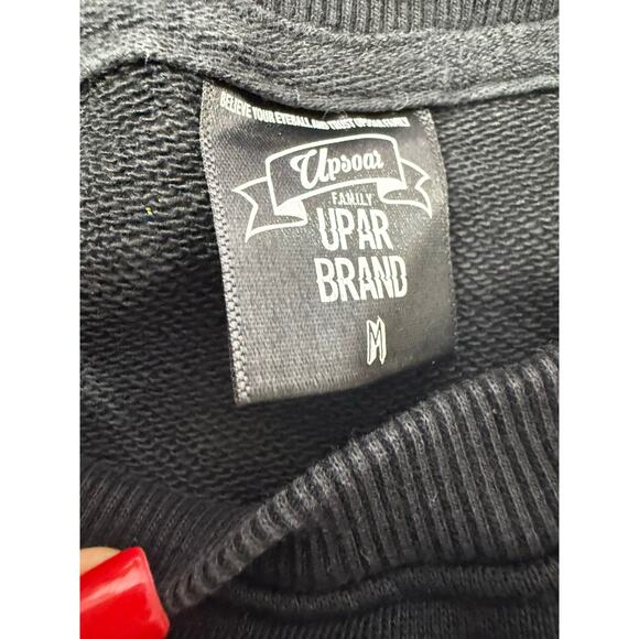 Upsoar Family Graphic Crop Sweatshirt Dracula Print Long Sleeve Top Size M - Picture 7 of 7